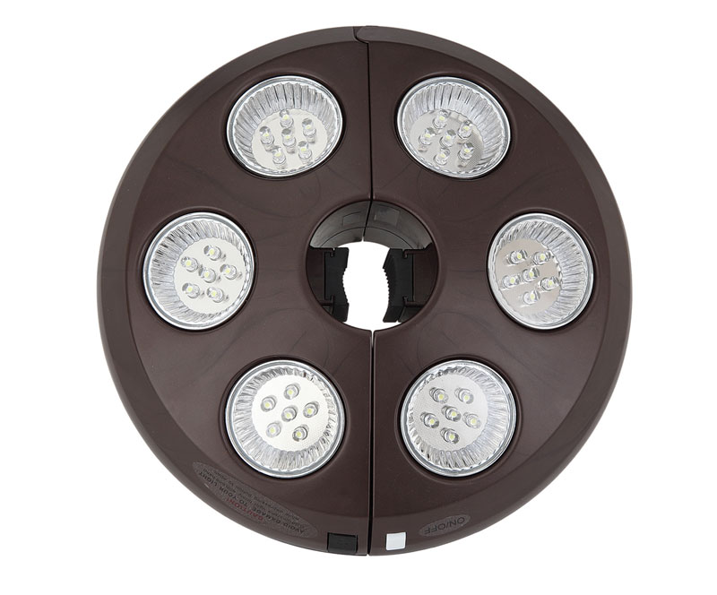 Vegal-L 9" Umbrella Light Bronze by Treasure Garden - Image 3
